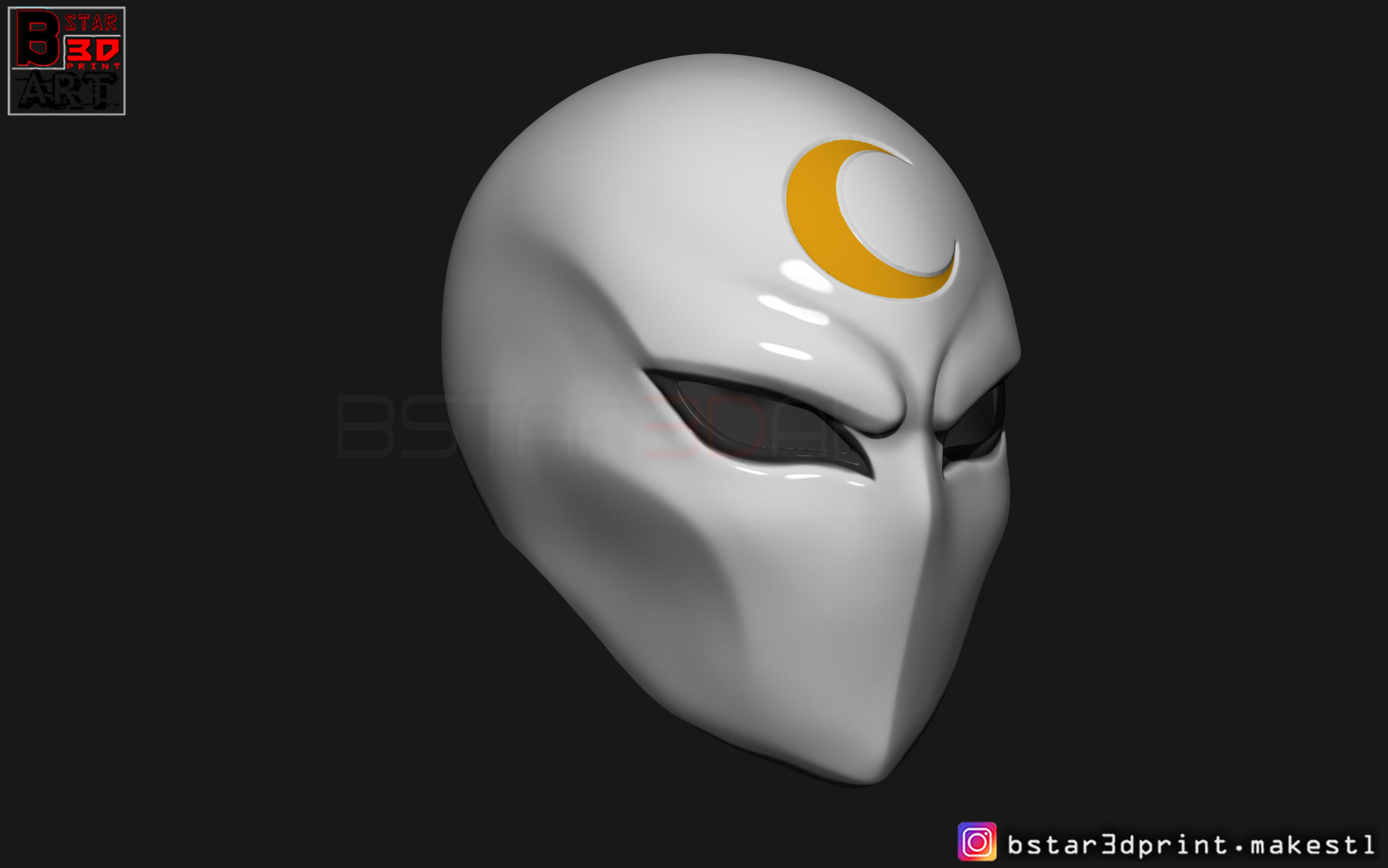 Moon Knight Mask - Marvel Comic helmet  3D print model_11