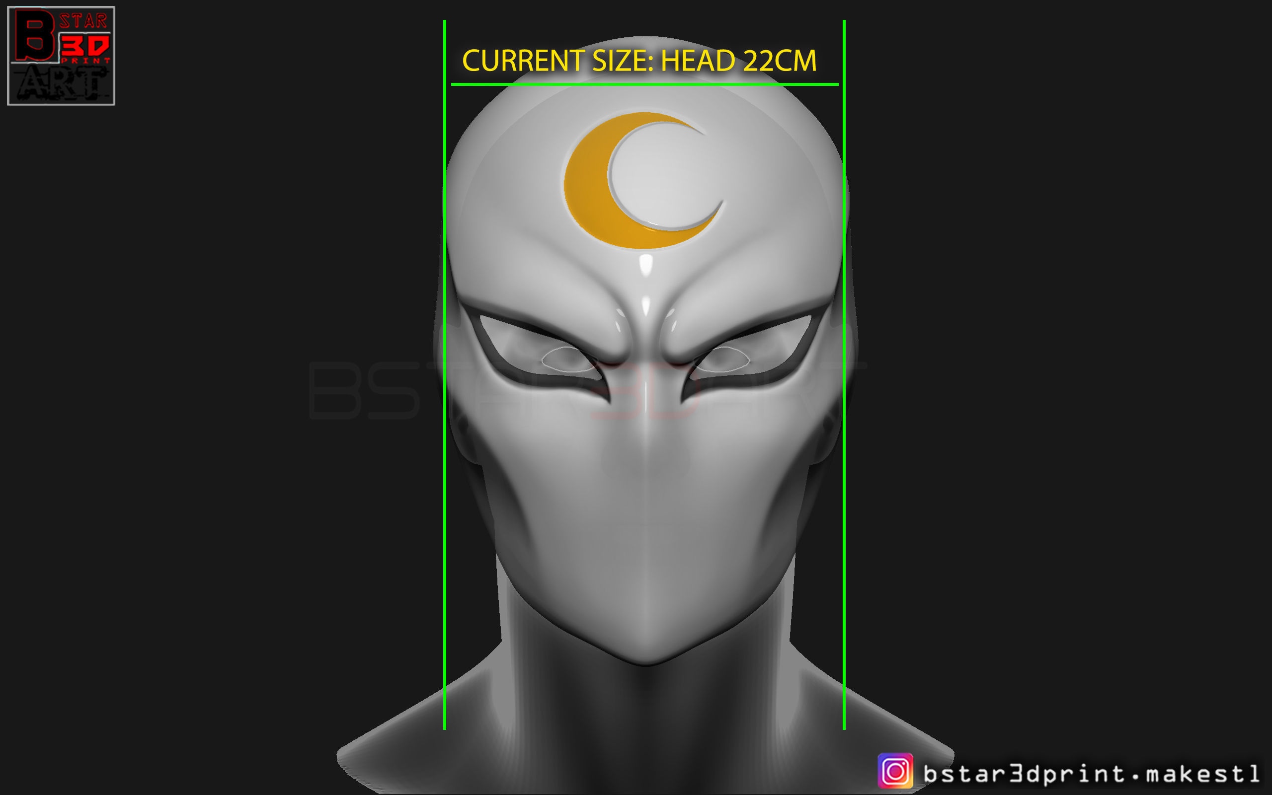Moon Knight Mask - Marvel Comic helmet  3D print model_20