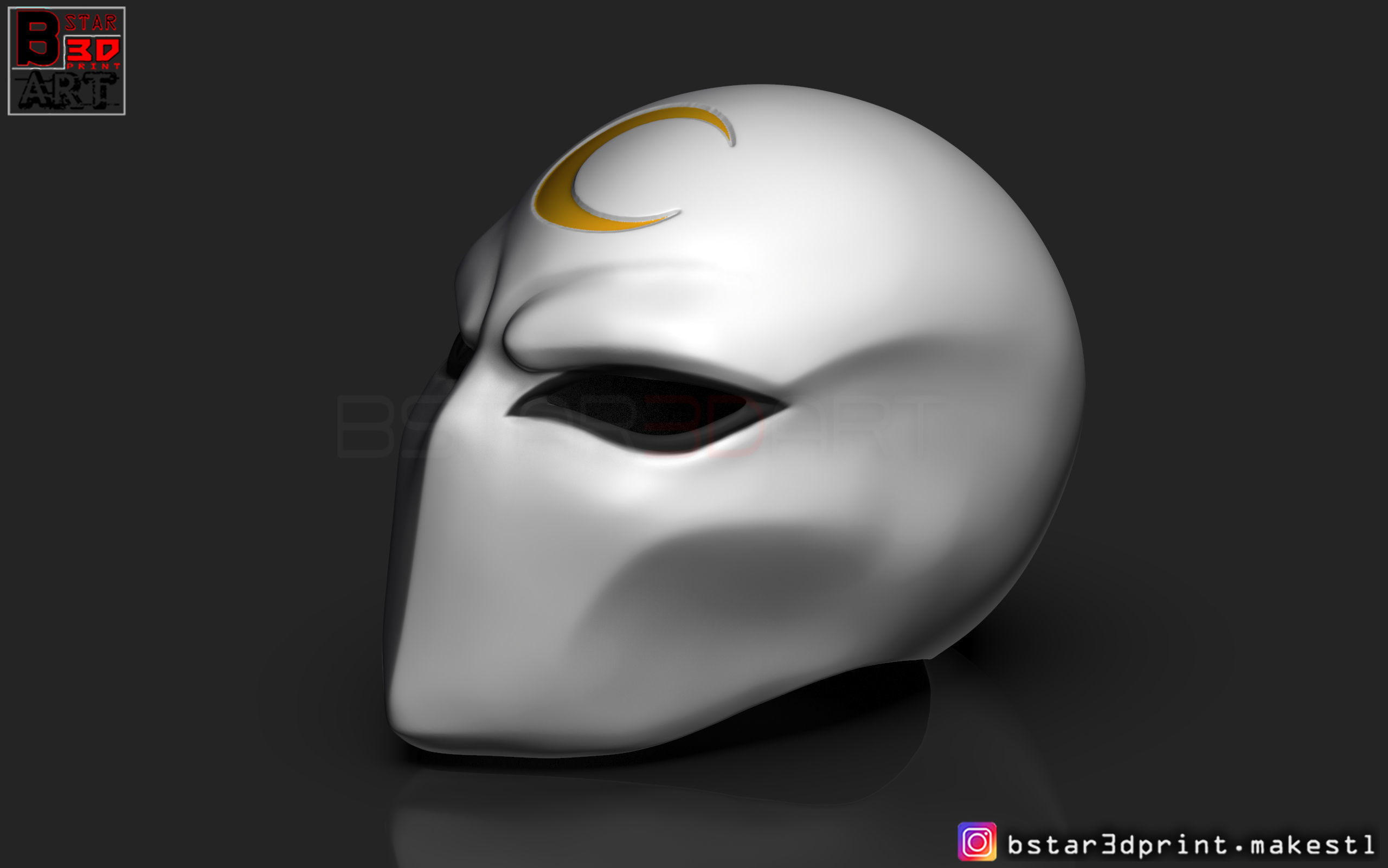 Moon Knight Mask - Marvel Comic helmet  3D print model_5
