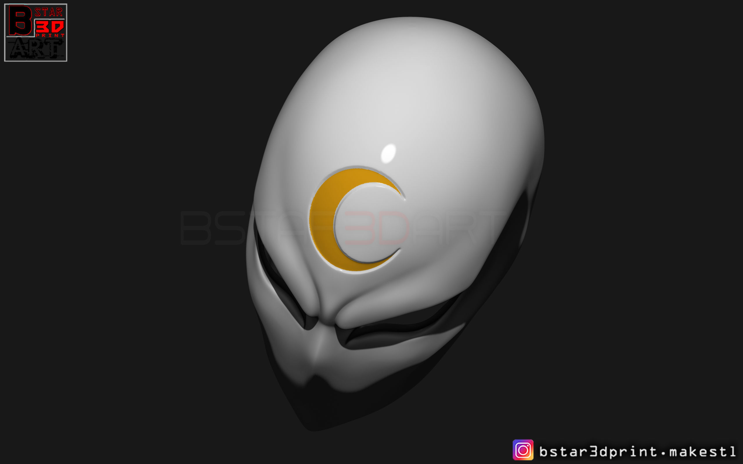 Moon Knight Mask - Marvel Comic helmet  3D print model_13