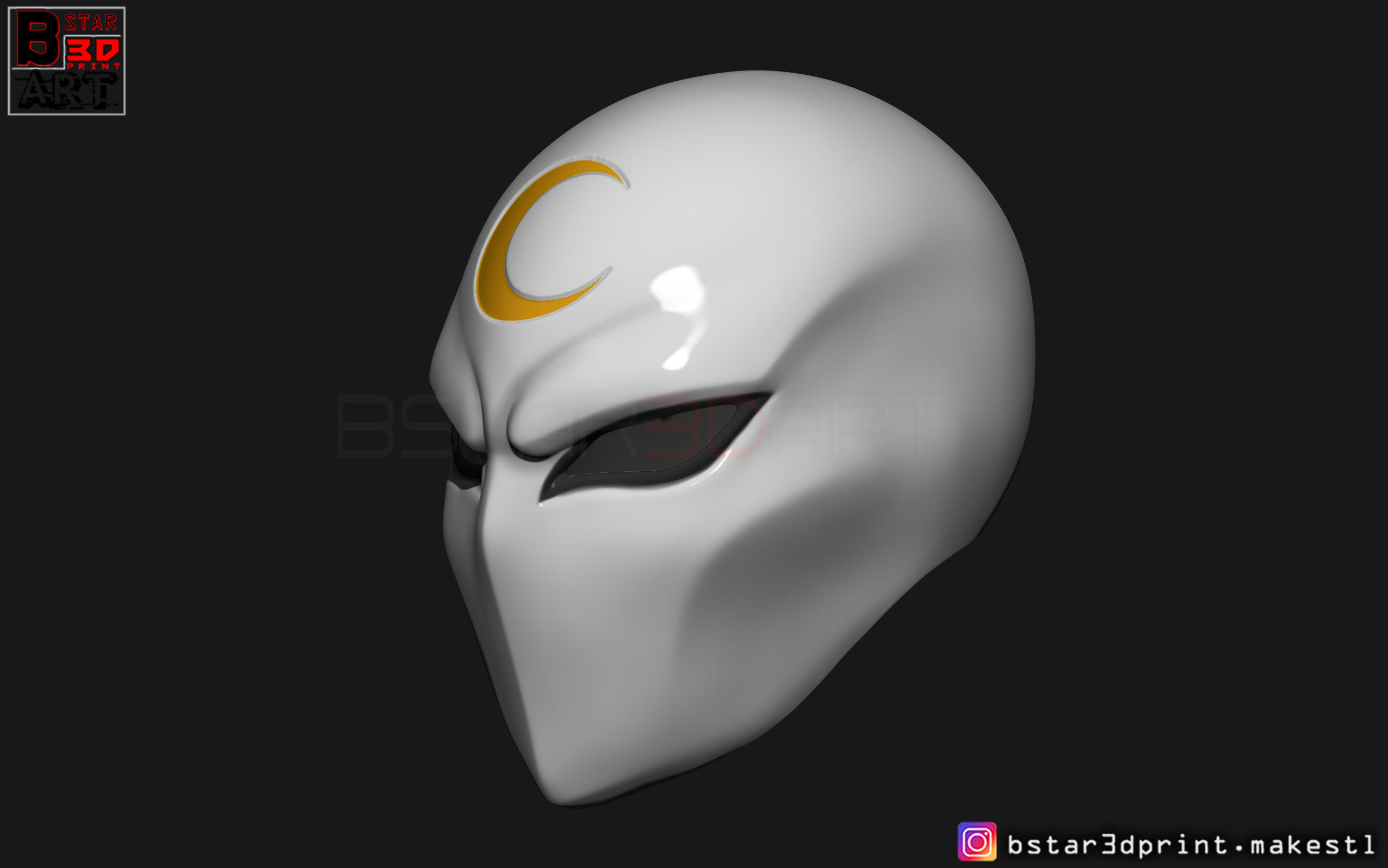Moon Knight Mask - Marvel Comic helmet  3D print model_7