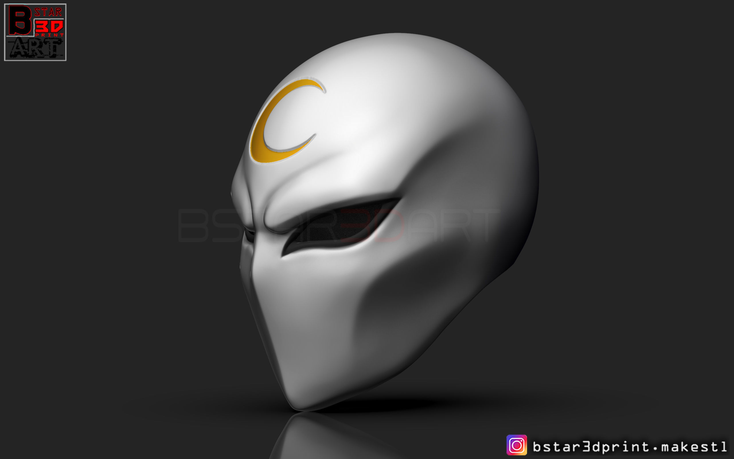 Moon Knight Mask - Marvel Comic helmet  3D print model_4