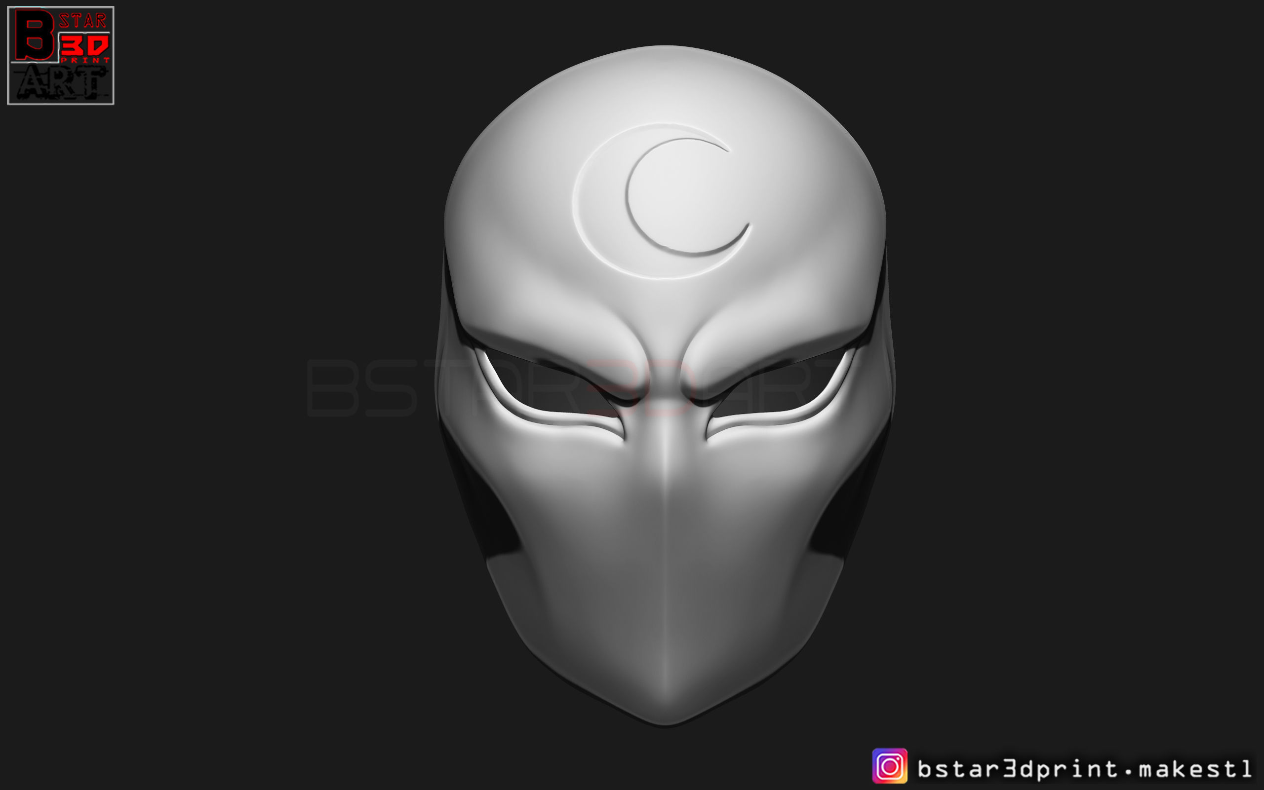 Moon Knight Mask - Marvel Comic helmet  3D print model_17