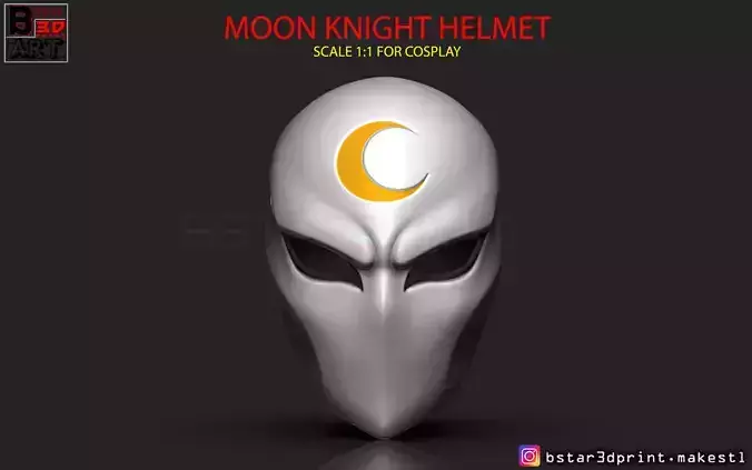 Moon Knight Mask - Marvel Comic helmet  3D print model