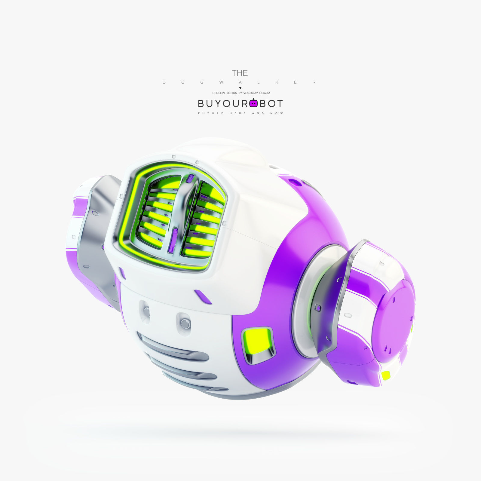 Dog walker VIII bot 3D model_2