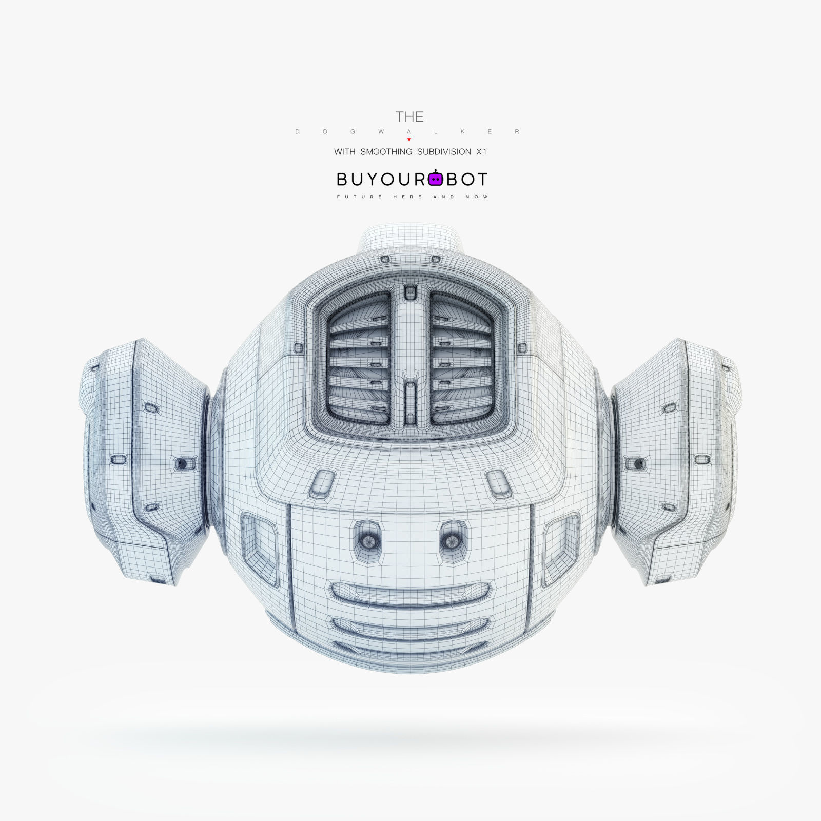 Dog walker VIII bot 3D model_6