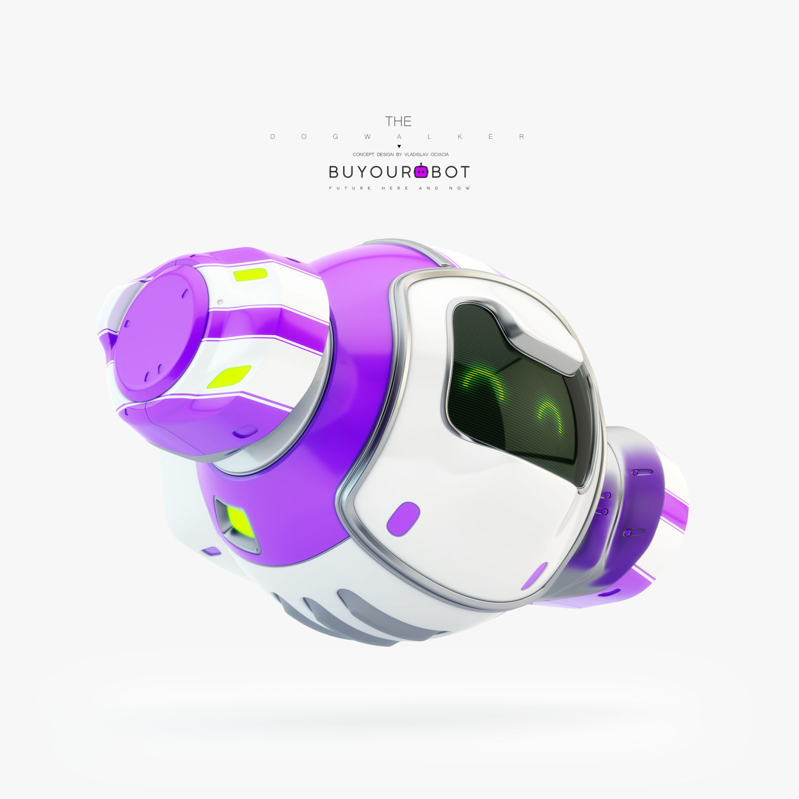 Dog walker VIII bot 3D model_1