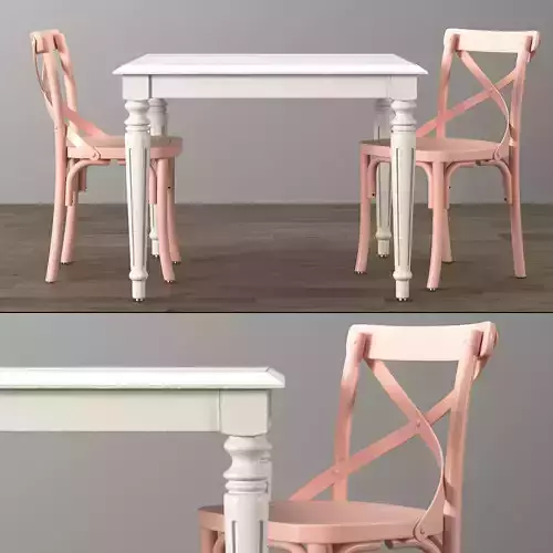 FRENCH EMPIRE SQUARE PLAY TABLE