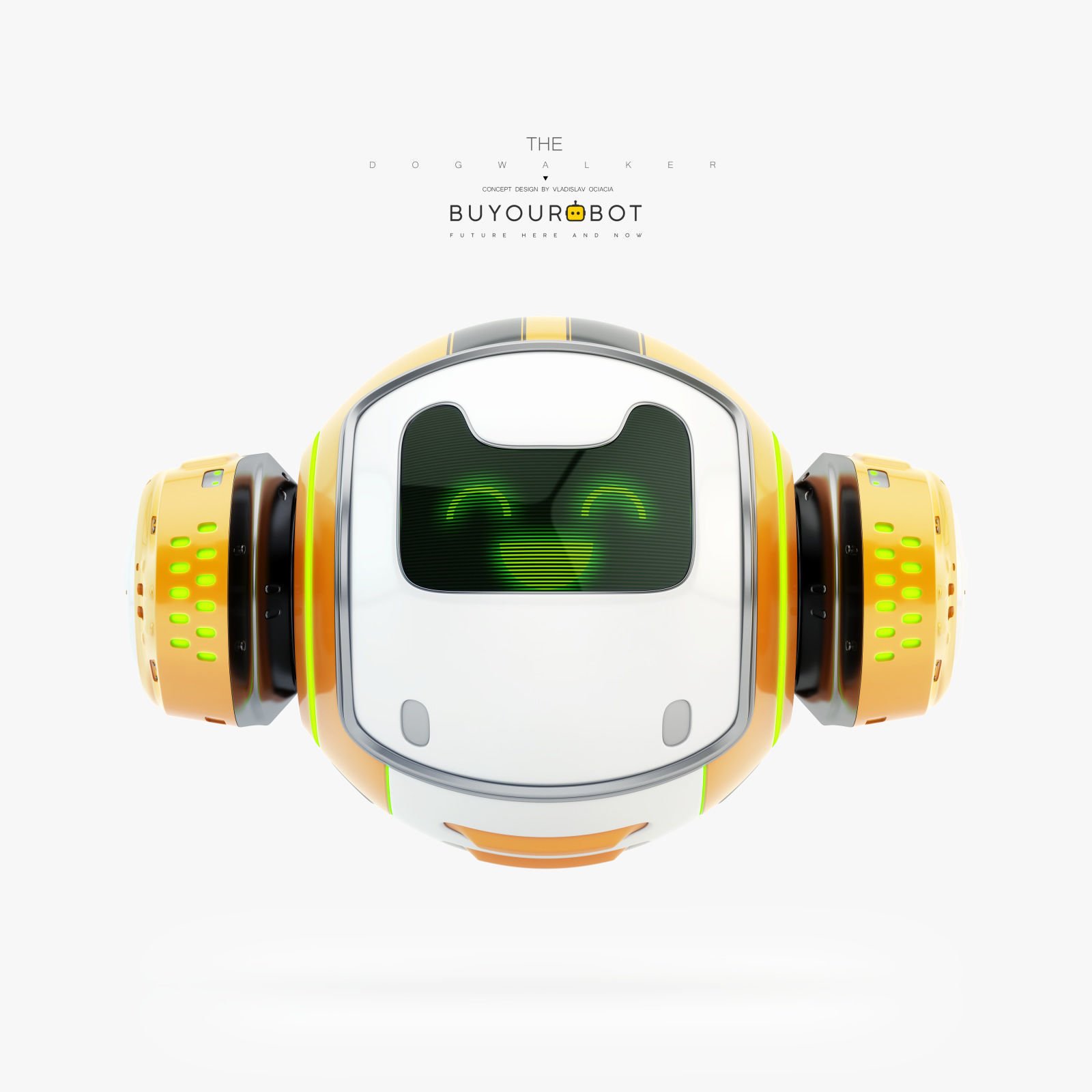 Dog walker VII bot 3D model_2