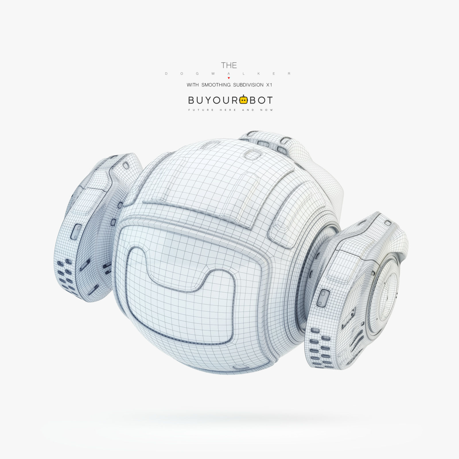 Dog walker VII bot 3D model_8