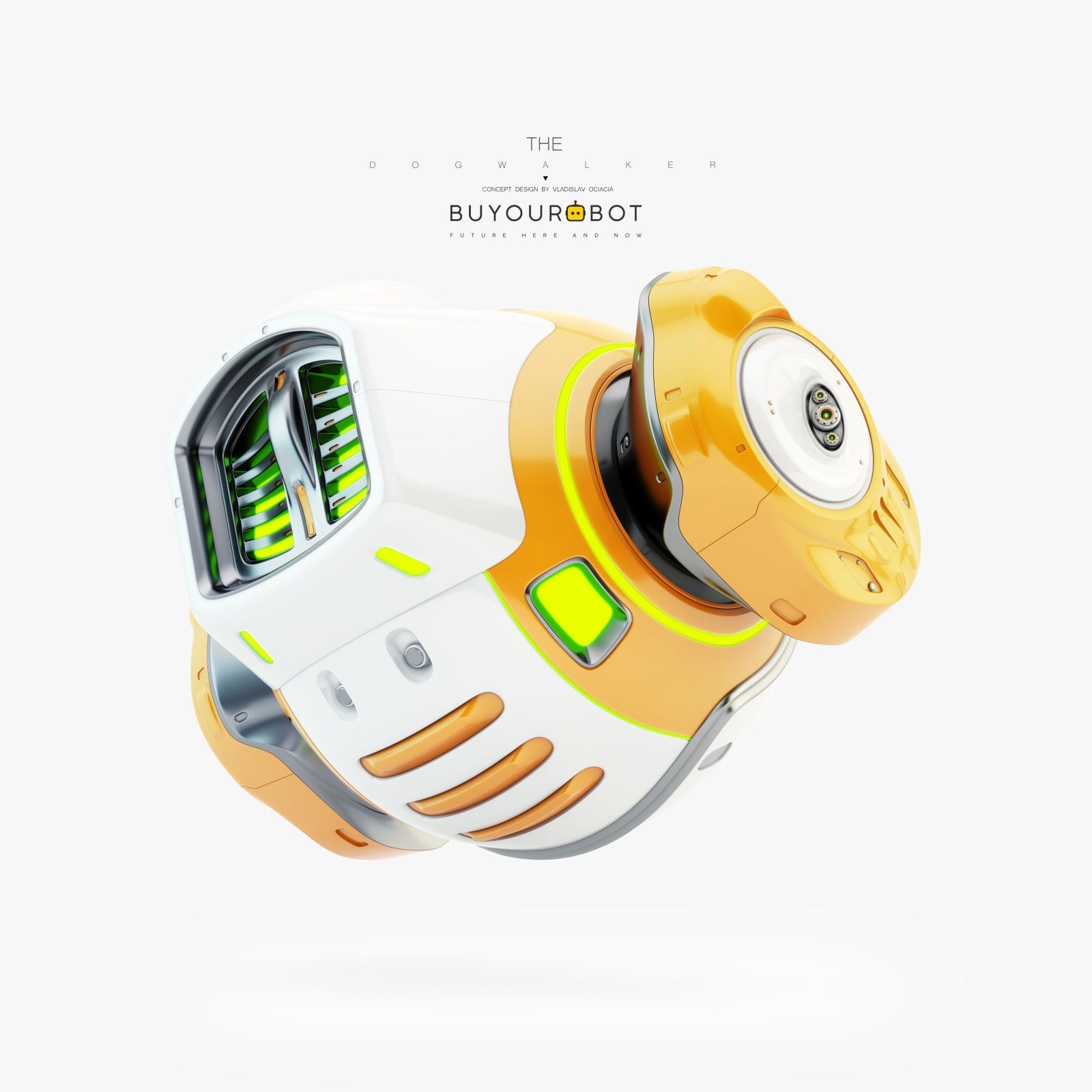 Dog walker VII bot 3D model_4