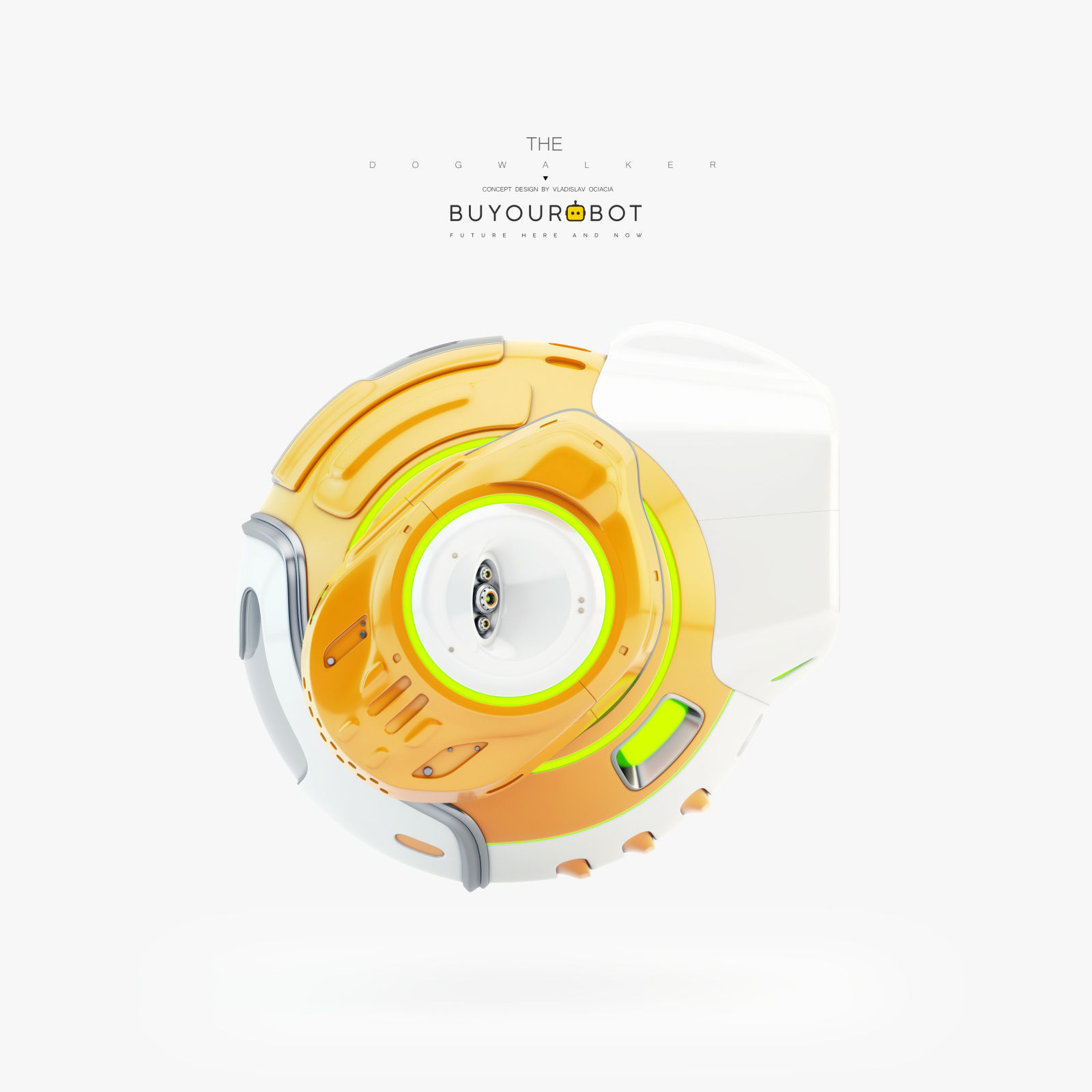 Dog walker VII bot 3D model_3