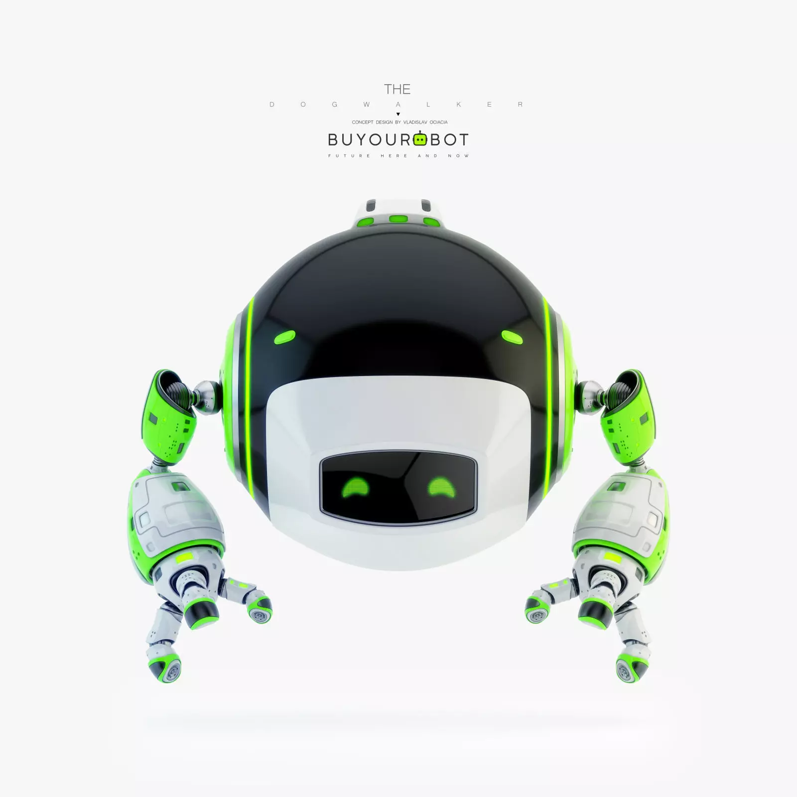 Dog walker IV bot 3D model_0