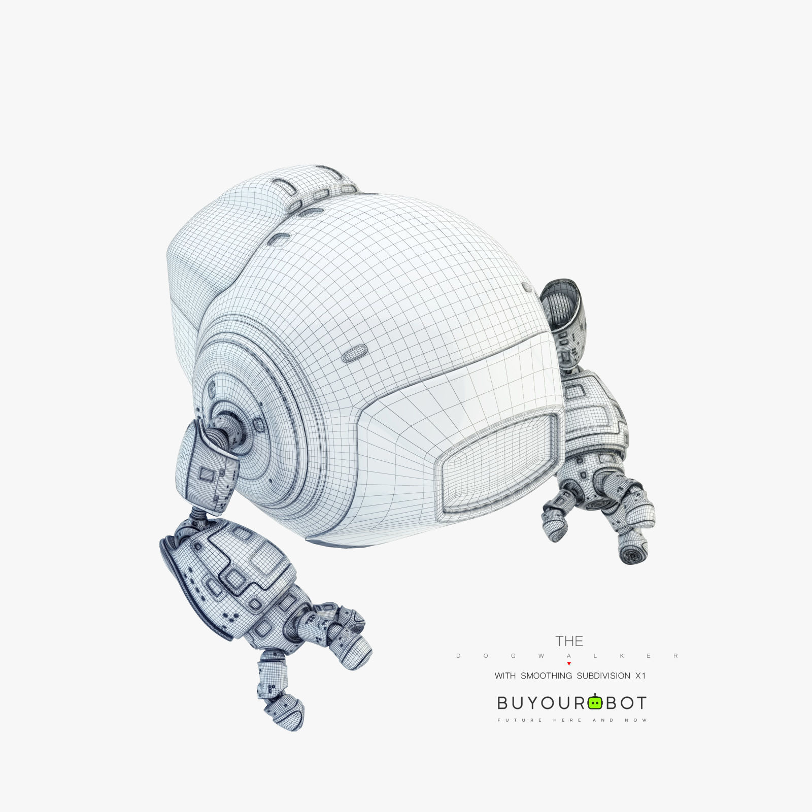 Dog walker IV bot 3D model_6