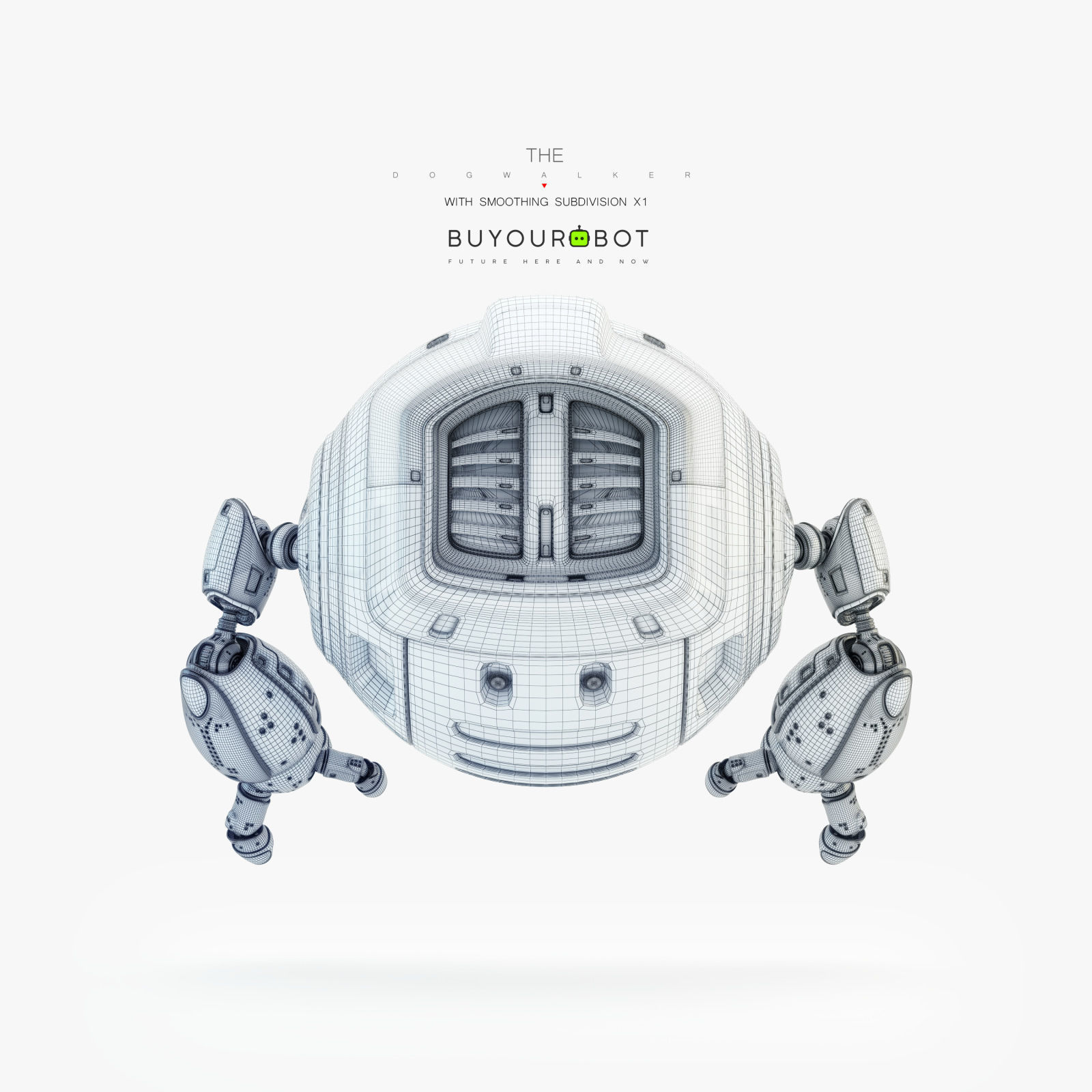 Dog walker IV bot 3D model_7