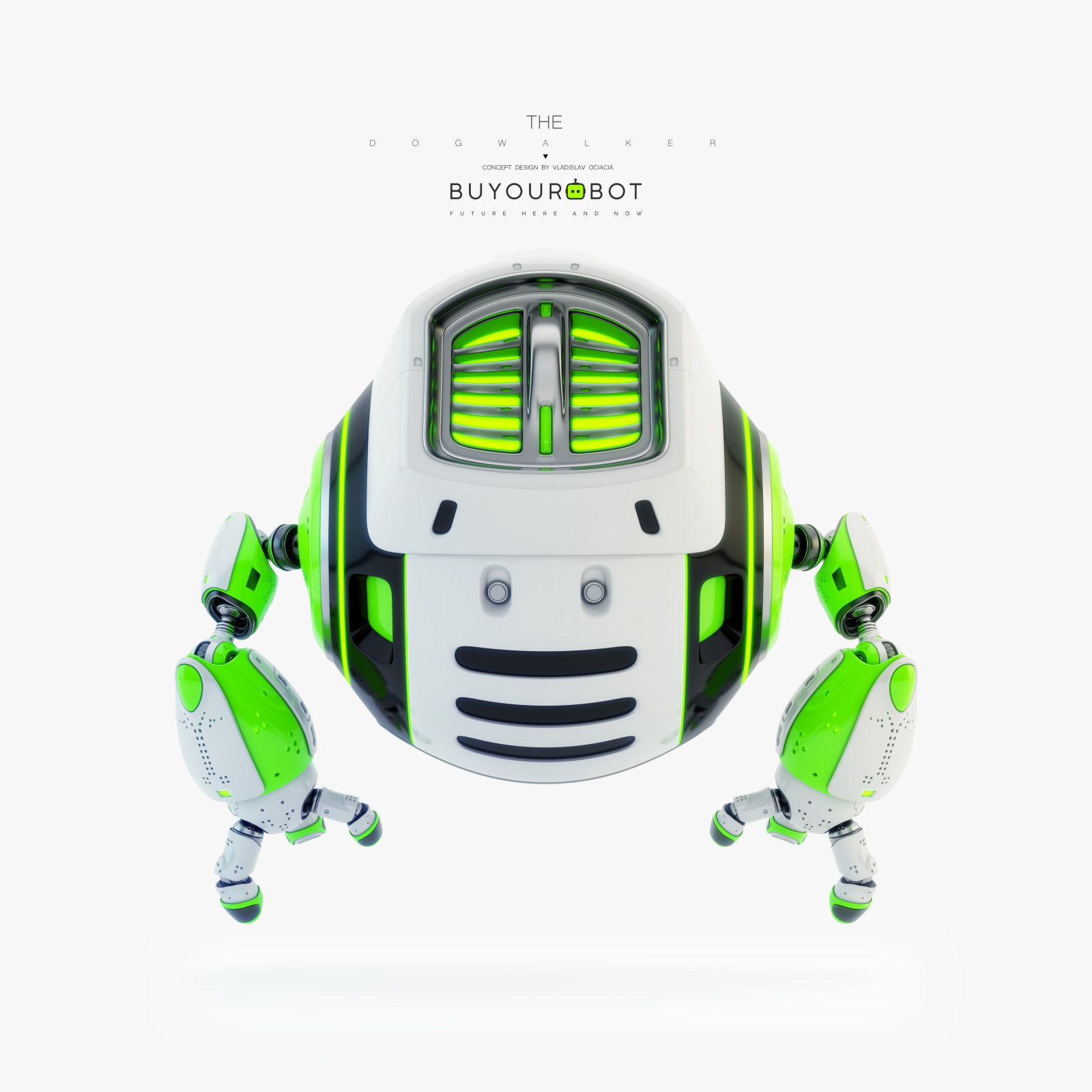 Dog walker IV bot 3D model_3