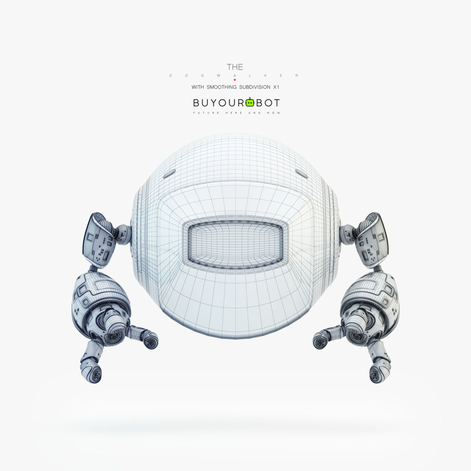 Dog walker IV bot 3D model_4