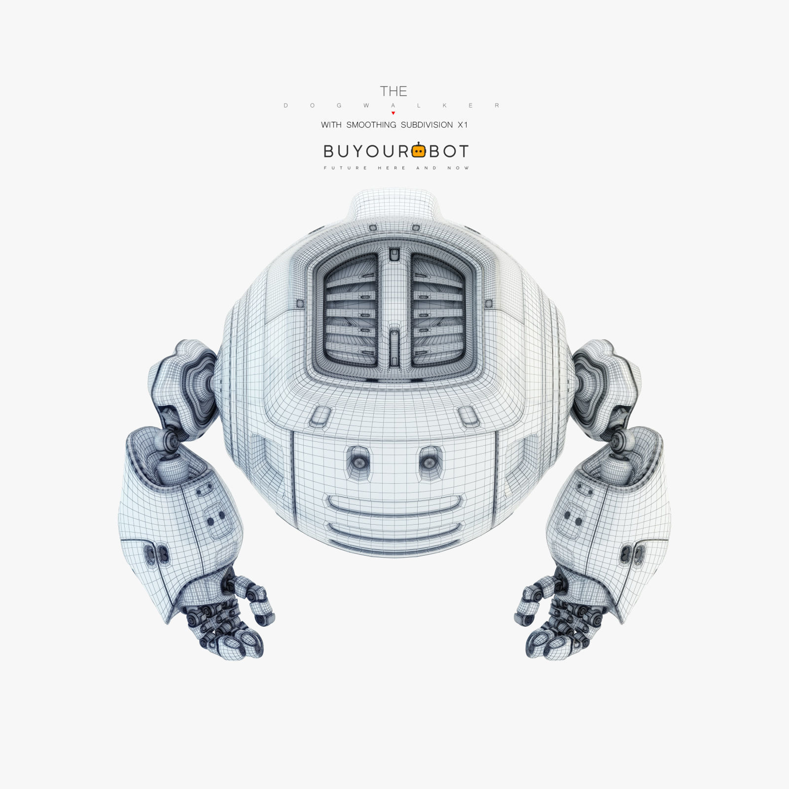 Dog walker III bot 3D model_8