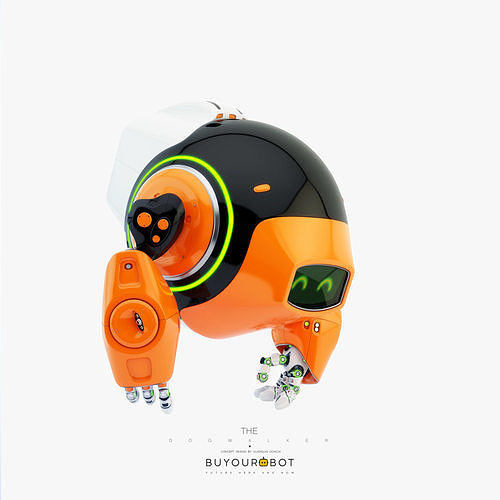 Dog walker III bot 3D model