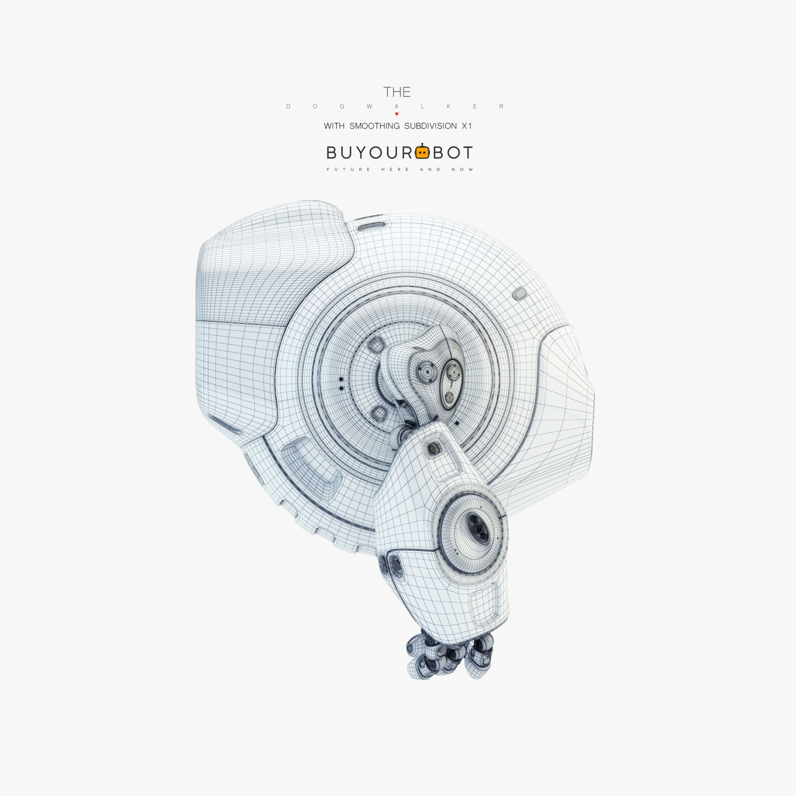 Dog walker III bot 3D model_6