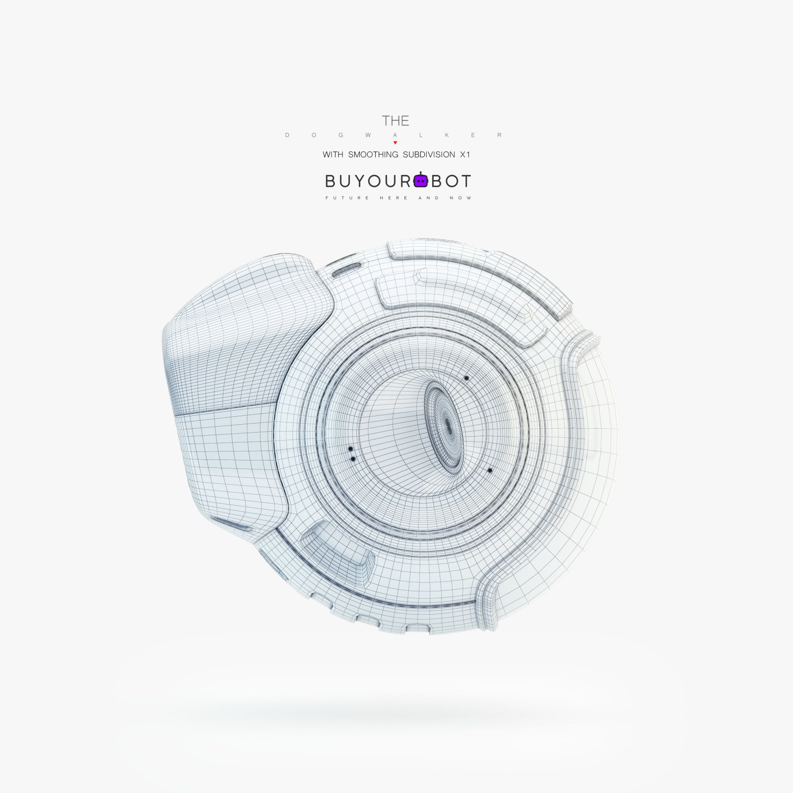 Dog walker II bot 3D model_6