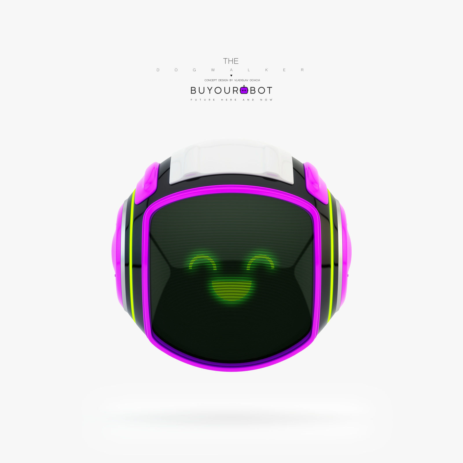 Dog walker II bot 3D model_1