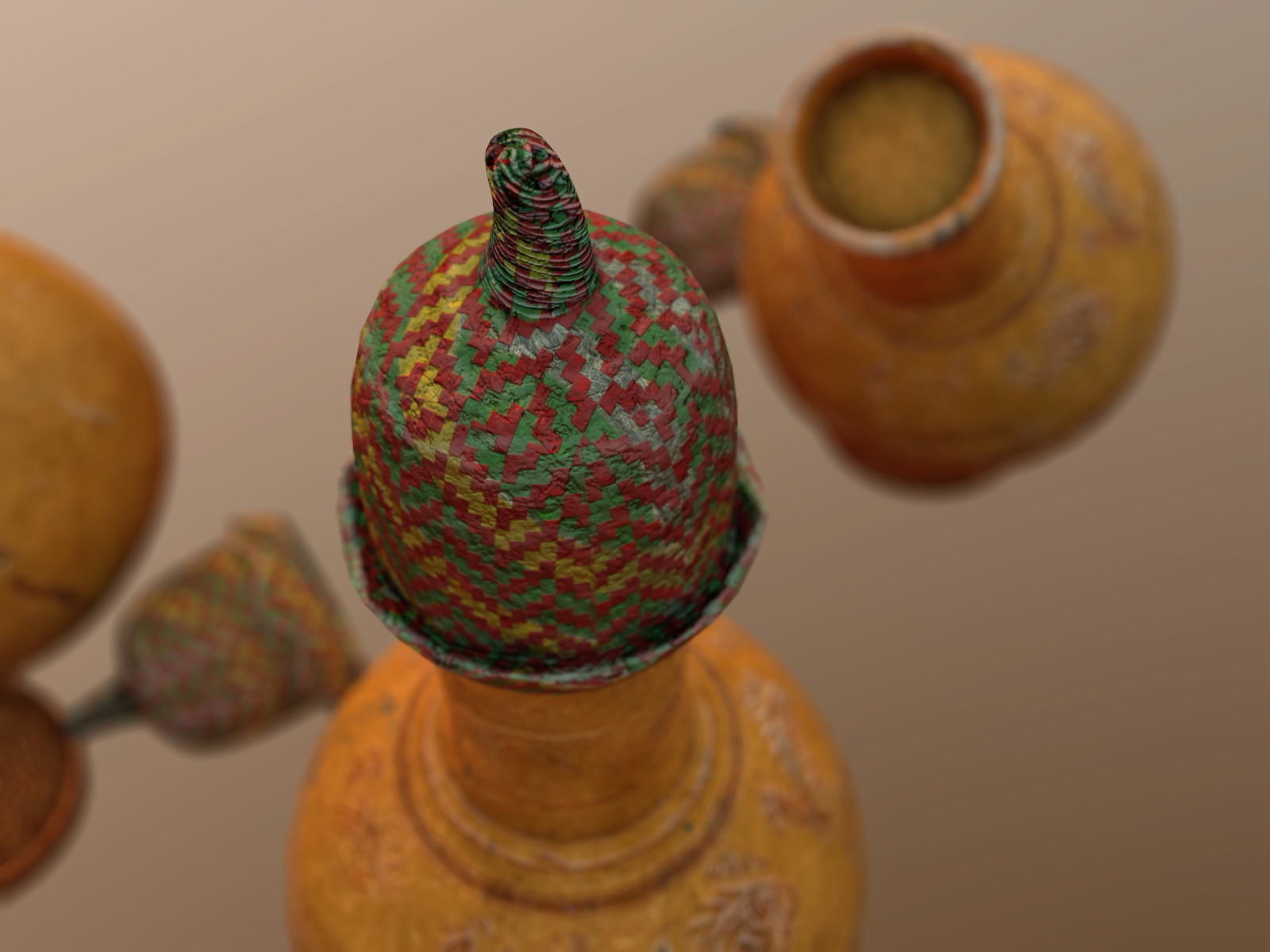Claypot Low poly PBR ancient egyptian vase Low-poly 3D model_14