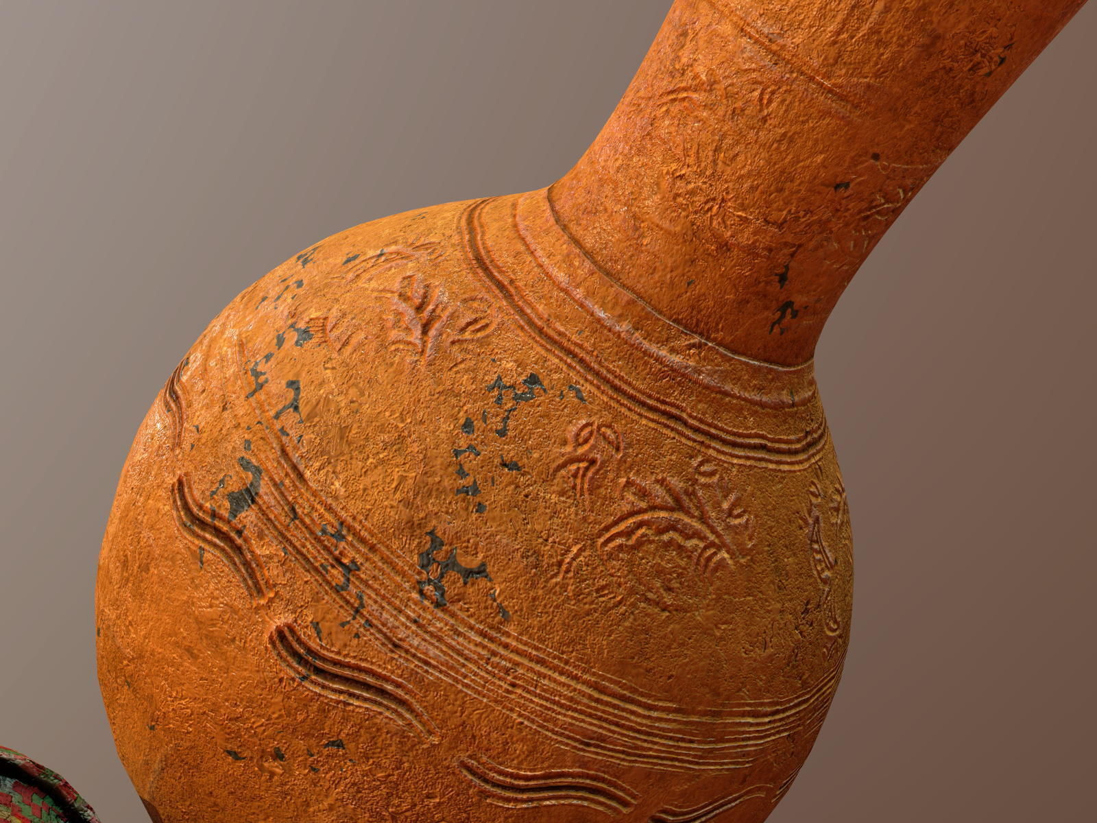 Claypot Low poly PBR ancient egyptian vase Low-poly 3D model_8