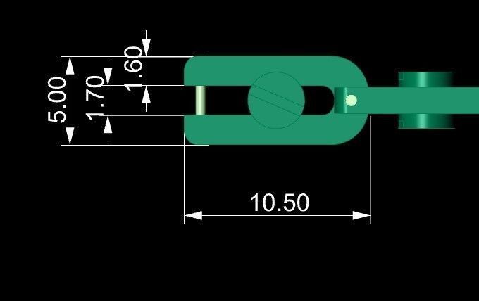 links and lock  with bolts  3D print model_4