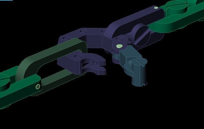  links and lock  with bolts  3D print model_2