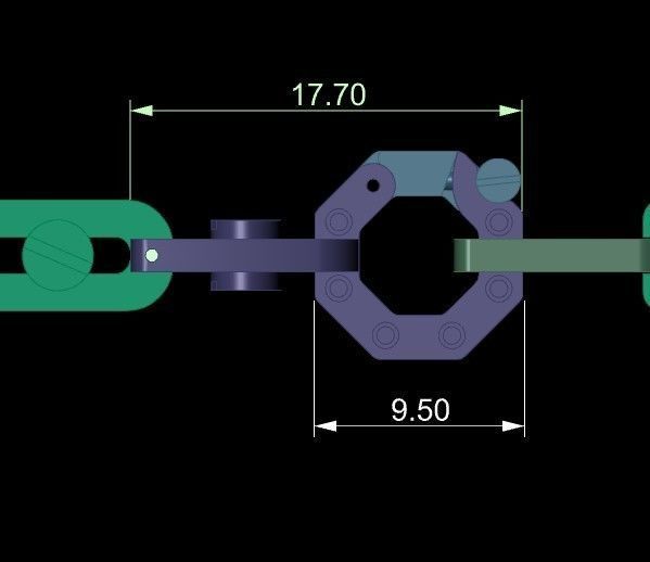  links and lock  with bolts  3D print model_5
