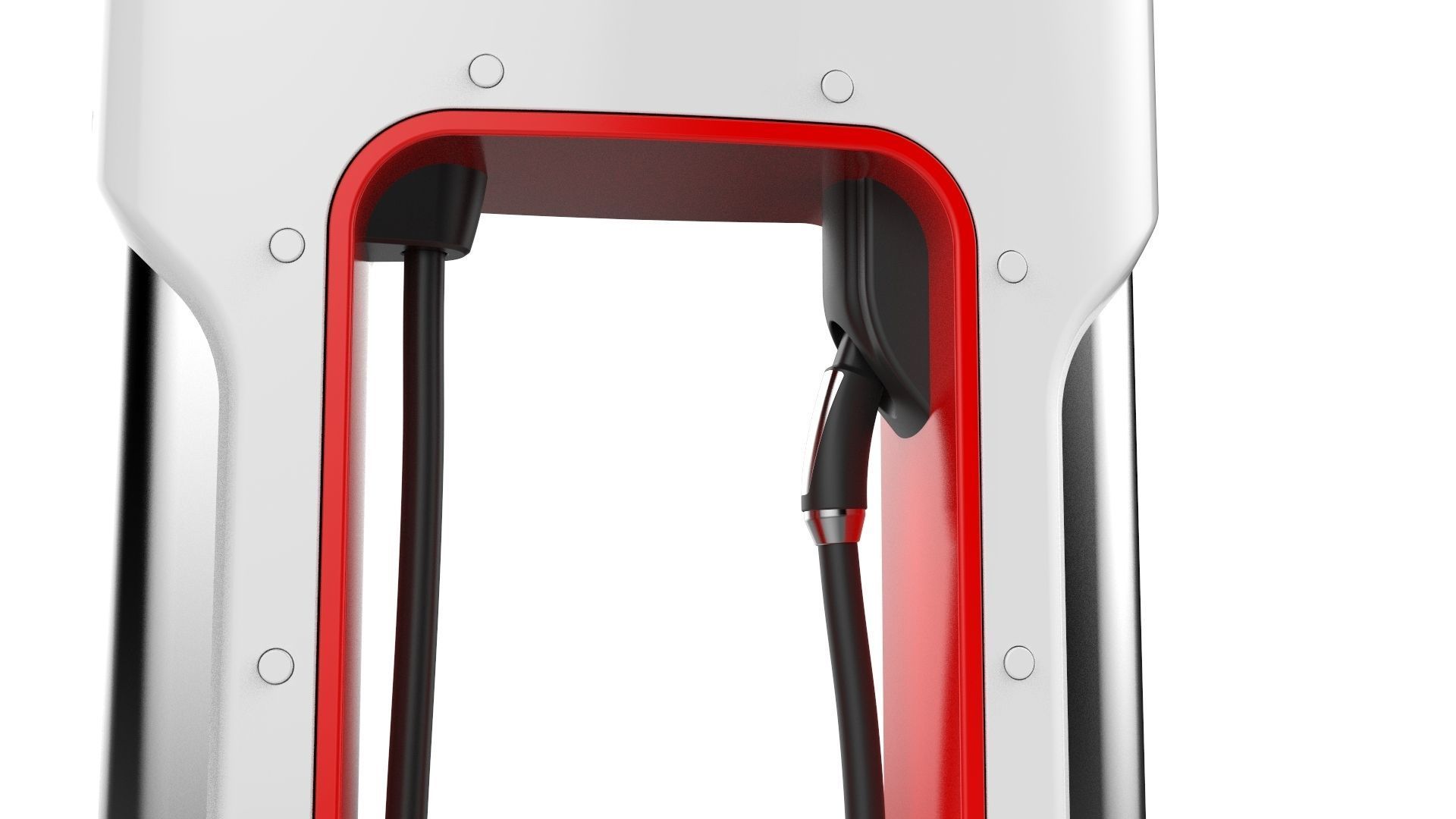 Tesla Electric Vehicle Charging Station 3D model_12