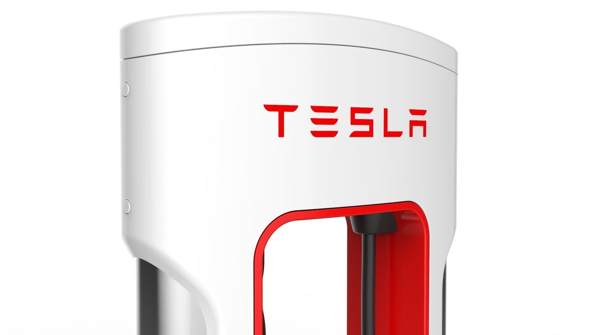 Tesla Electric Vehicle Charging Station 3D model_15