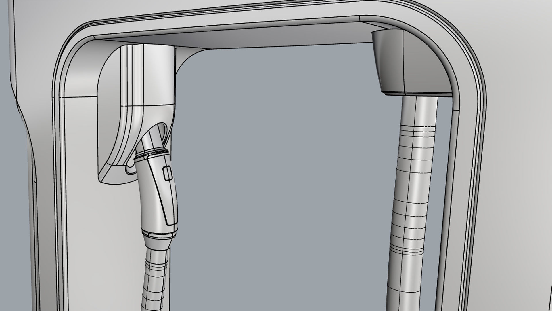 Tesla Electric Vehicle Charging Station 3D model_24