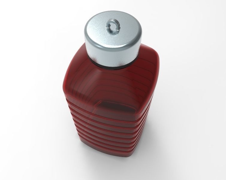 Water Flask 3D print model_11