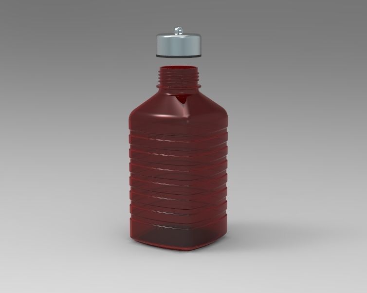 Water Flask 3D print model_13