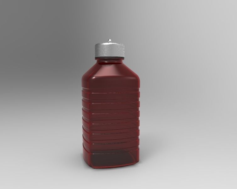Water Flask 3D print model_8