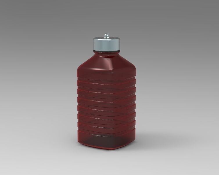 Water Flask 3D print model_10