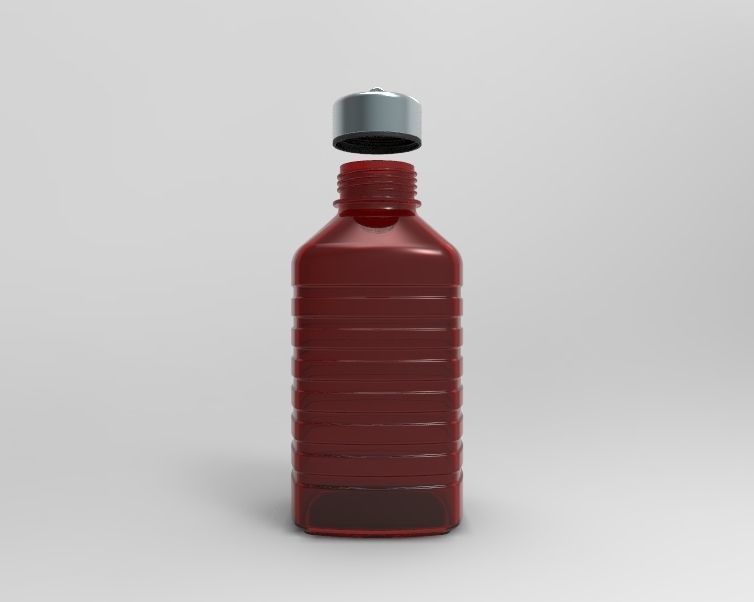 Water Flask 3D print model_2