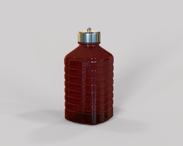 Water Flask 3D print model_17