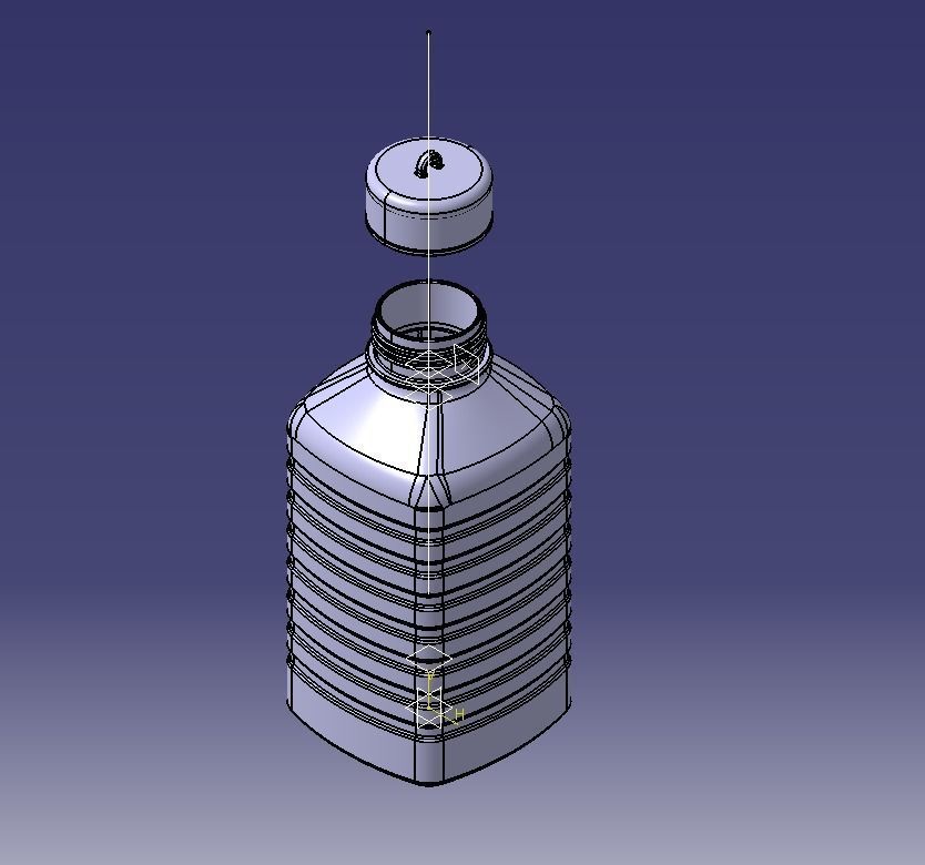 Water Flask 3D print model_5