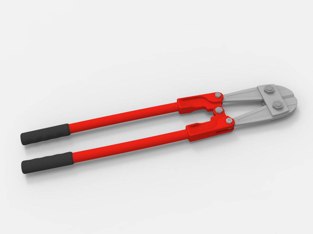 Pliers Max Bolt Cutter 3D model_1
