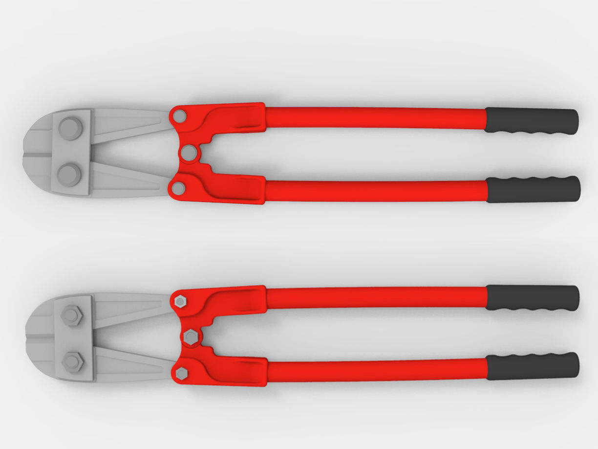 Pliers Max Bolt Cutter 3D model_5