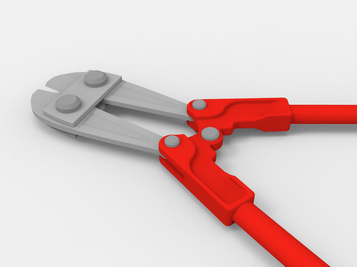 Pliers Max Bolt Cutter 3D model_3
