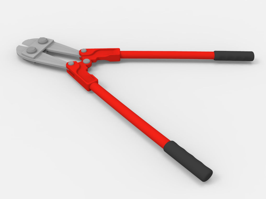 Pliers Max Bolt Cutter 3D model_2