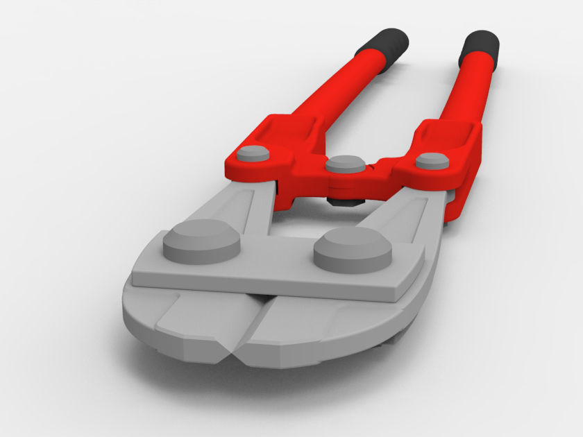 Pliers Max Bolt Cutter 3D model_4