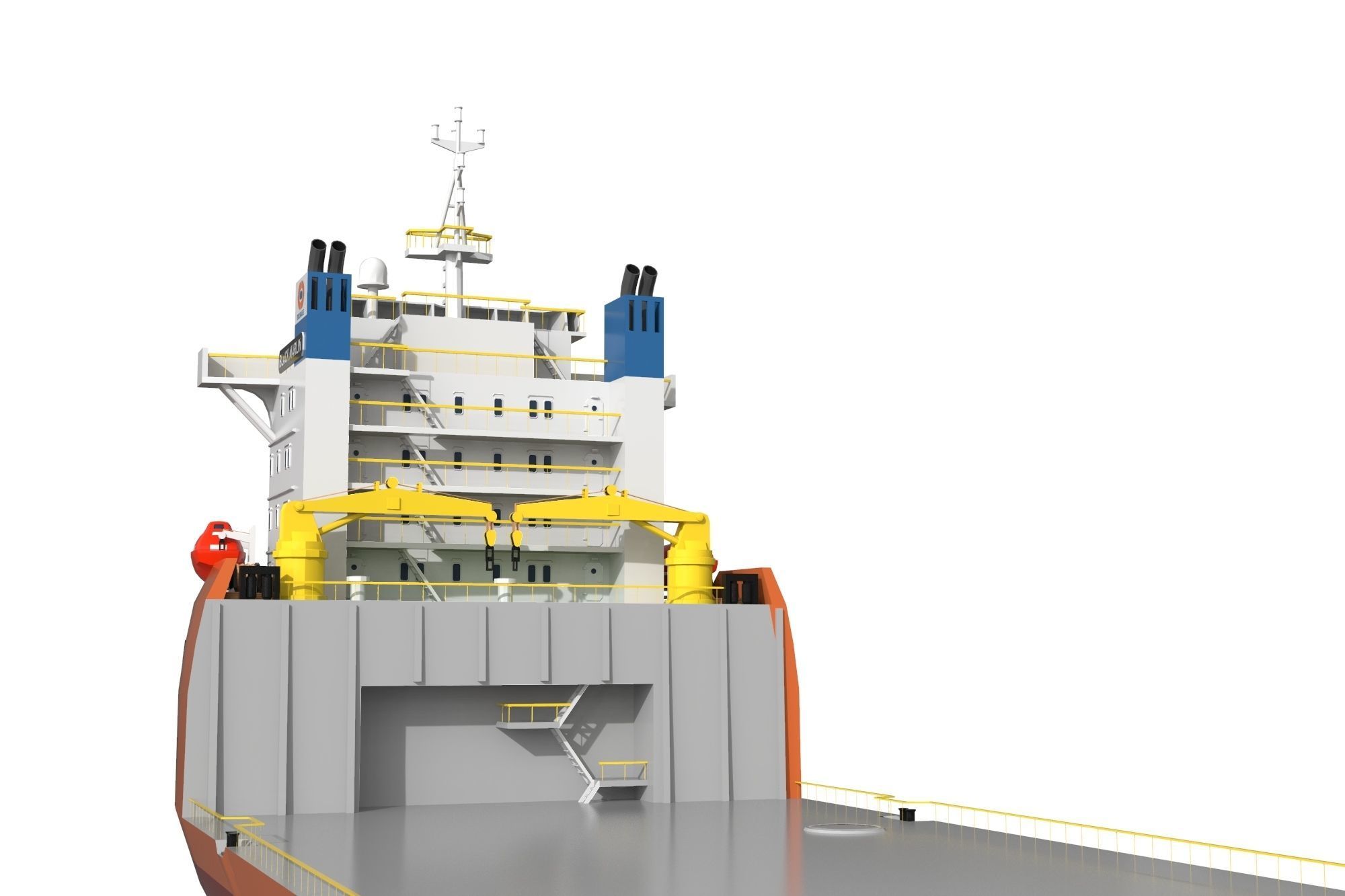 Black Marlin lowpoly Low-poly 3D model_10