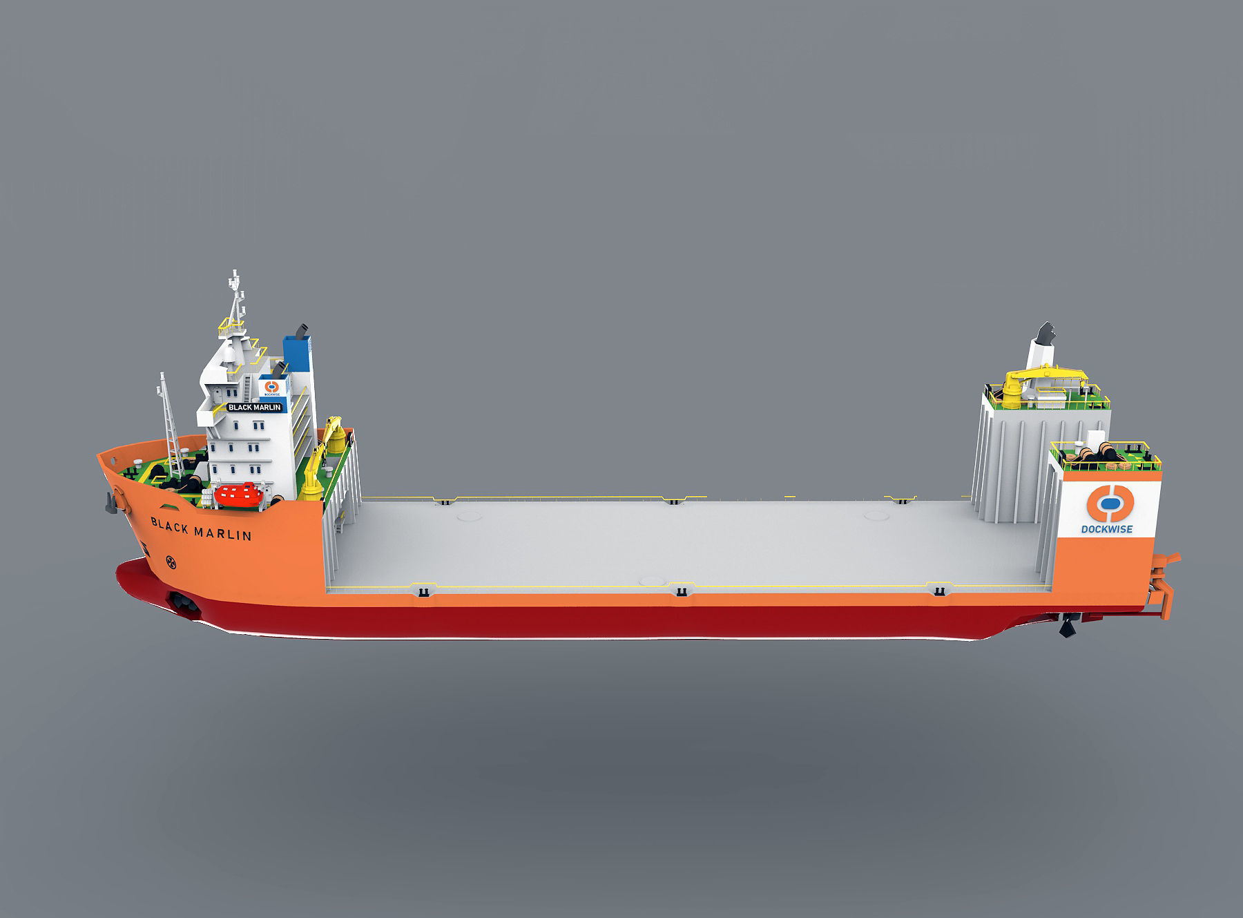 Black Marlin lowpoly Low-poly 3D model_6