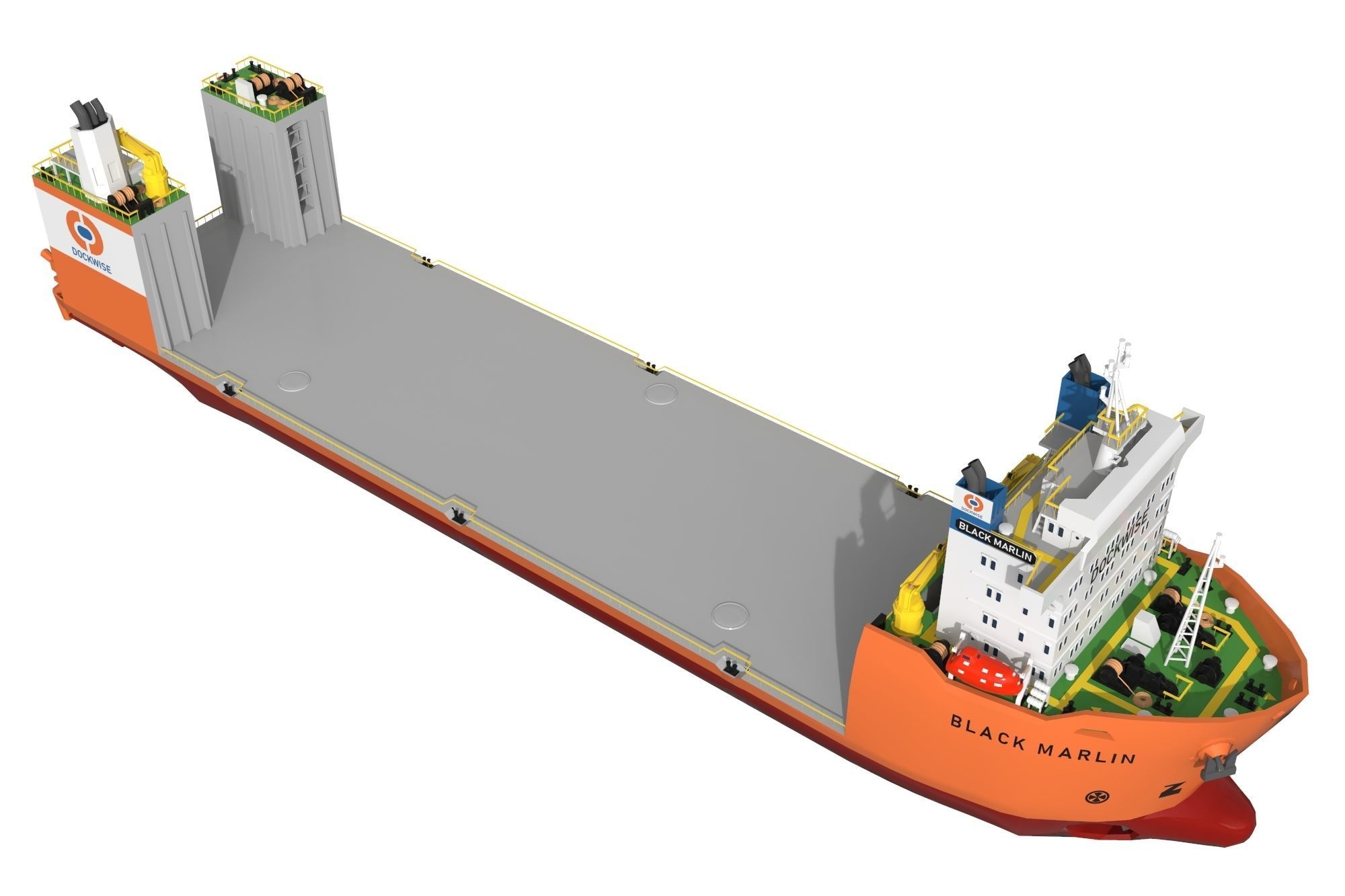 Black Marlin lowpoly Low-poly 3D model_8