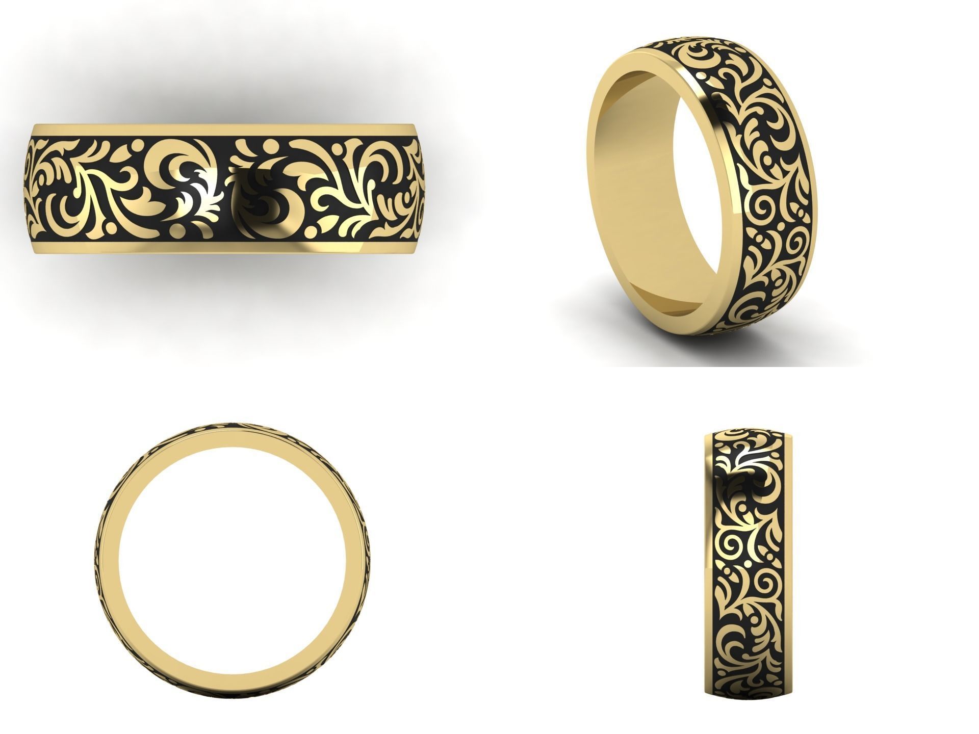 Ring pk 48 3D print model_3